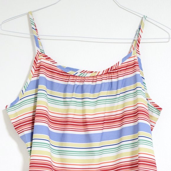 Flowy Rainbow Multicolor Striped Tank Top | Size L - Picture 4 of 8